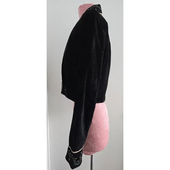 Patricia Wolf Western Rodeo Ranch Suede Jacket Size S - Picture 4 of 7